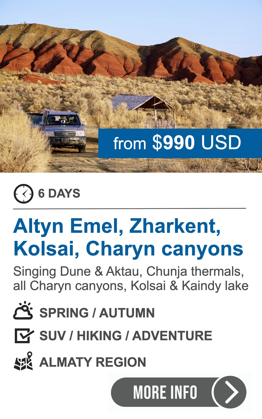 6-Day Spring & Autumn Adventure Across Almaty Region 6-day spring and autumn adventure tour in Almaty region, Kazakhstan