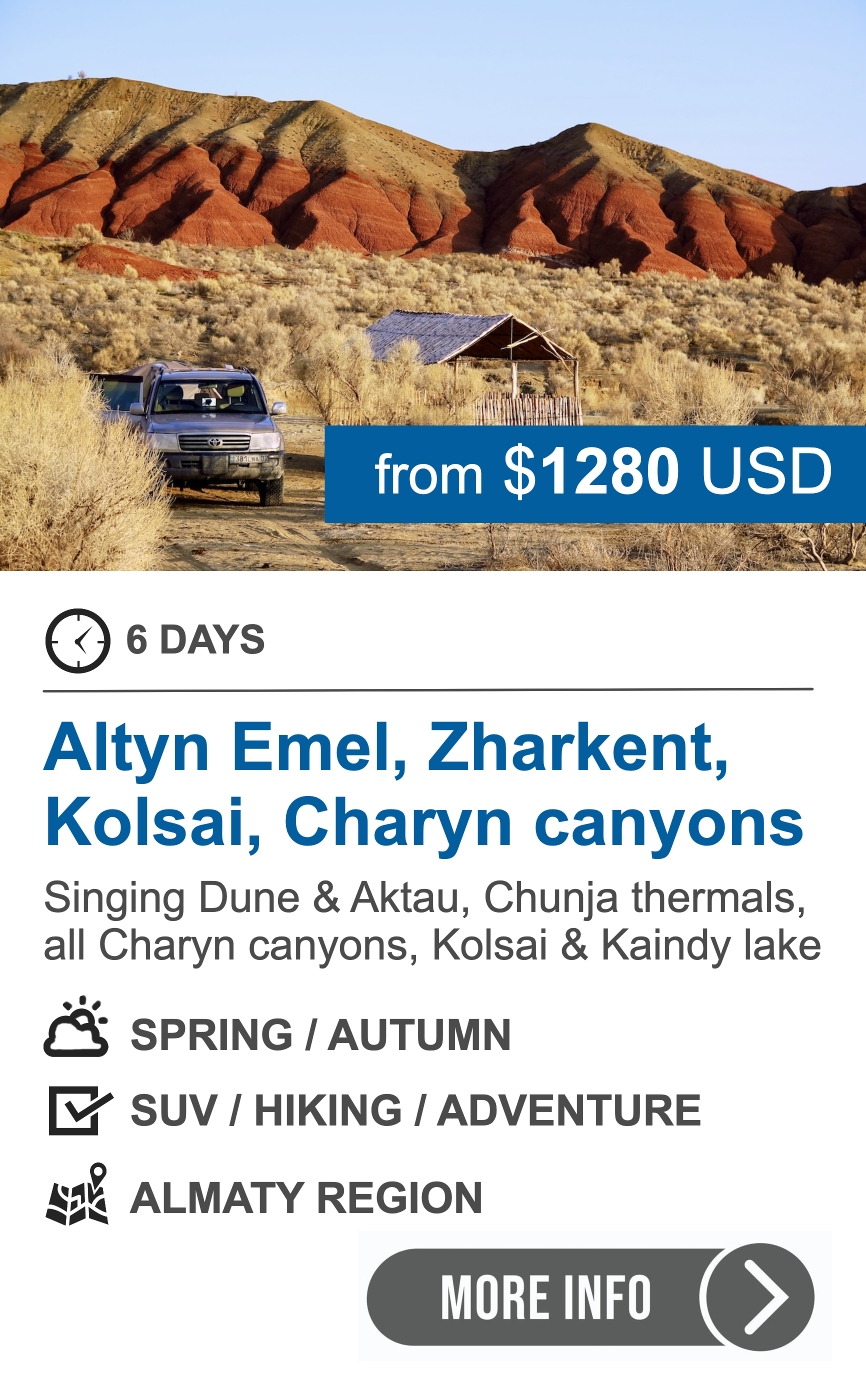 6-Day Spring & Autumn Adventure Across Almaty Region 6-day spring and autumn adventure tour in Almaty region, Kazakhstan